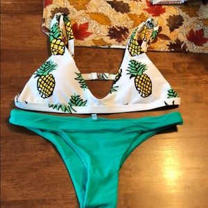 Zaful pineapple print bikini